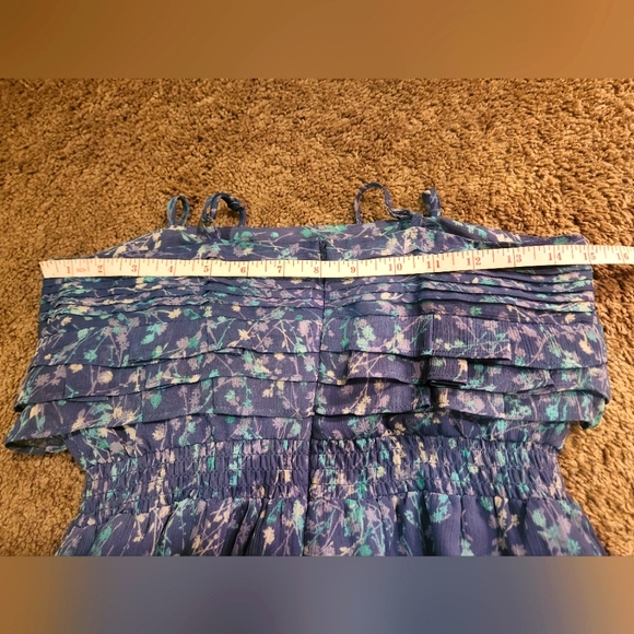 💥2/$30💥 Lauren Conrad Blue Floral Mini Sundress - Picture 13 of 13